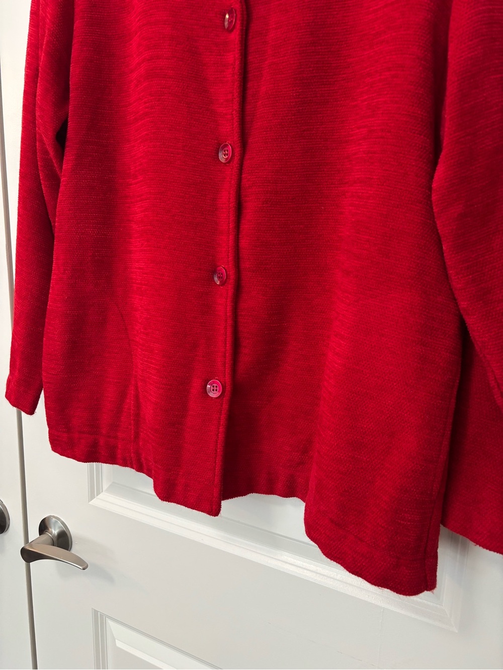 Graff Red Shirt Jacket, Size 1X (approx) - Picture 5 of 6